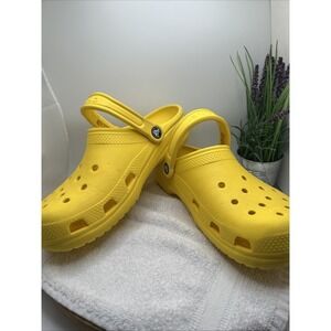 Crocs Shoes Unisex M 7 W 9Yellow Classic Clog Slip On Comfort Casual